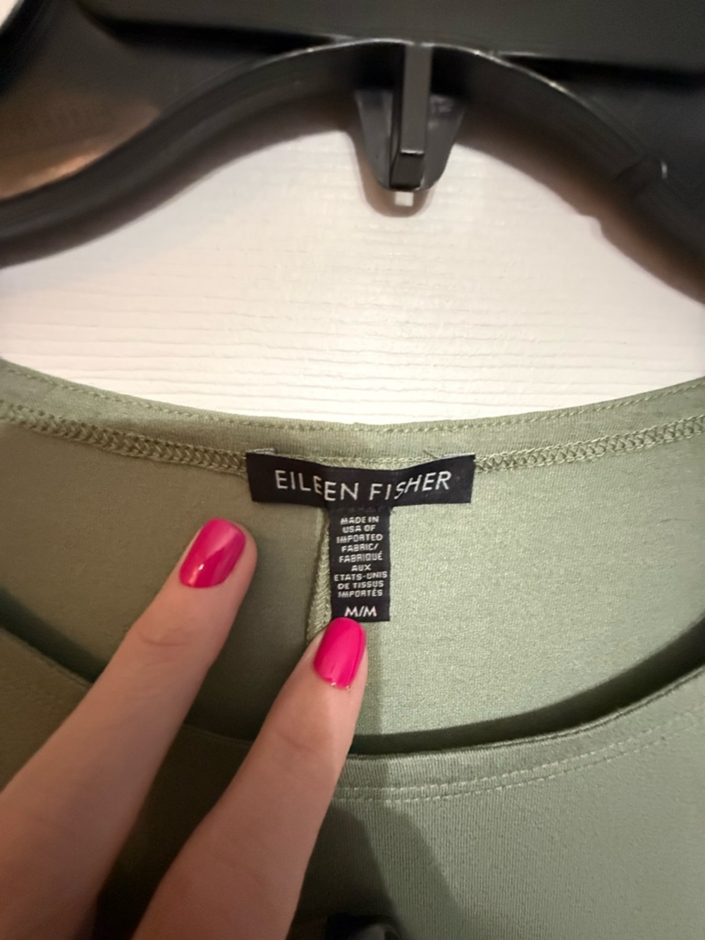 Eileen Fisher Sage Green 3/4 Sleeve Swing Tunic - Picture 2 of 6